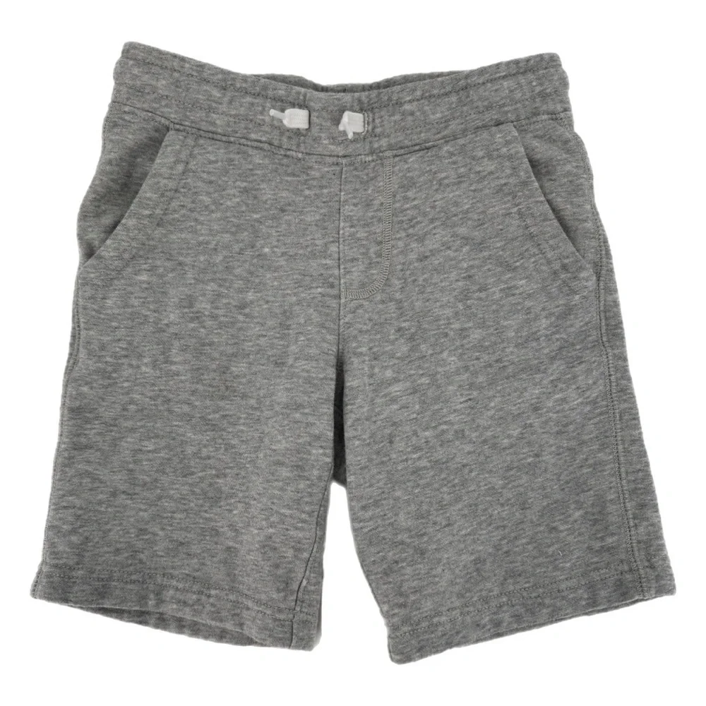Boys’ Old Navy Drawstring Cotton-Poly Blend Jogger Shorts Gray Medium (8)